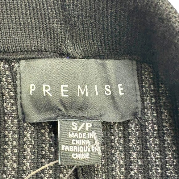 Premise Black with Heather Gray Textured Knit A-Line Skirt - Picture 5 of 8